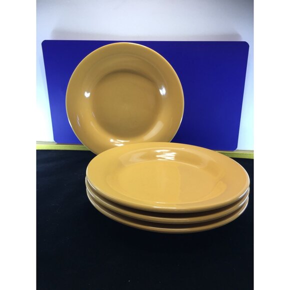 Style Happy Stoneware Rimmed Soup Pasta Bowls Yellow 9.5'' - Set of 4 - Picture 11 of 13